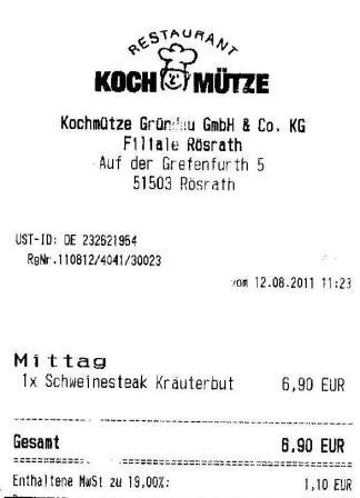 tteg Hffner Kochmtze Restaurant